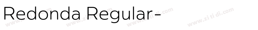 Redonda Regular字体转换